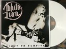 WHITE LION  FIGHT TO SURVIVE White Vinyl LP Hair Metal Sunset Strip In The City
