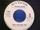 Barbara Cooper - Northern Soul Promo - What's One More Tear -NM VINYL & EX AUDIO