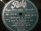 MOZART a Paris - record 5 SAMSON FRANCOIS  - VLADO PERLEMUTER / PATHE DTX 195