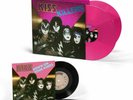 KISS KILLERS PINK VINYL 2 LP FOIL DOWNKNEES 7 INCH +10 SHOUT IT OUT LOUD SINGLES