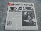 Jethro Tull - Thick As Brick 1972 UK LP CHRYSALIS 1st Newspaper Sleeve