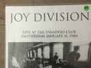 JOY DIVISION Live At Paradiso Club 1980 EU IMPORT Vinyl LP LIMITED Edition /500