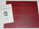 “A Christmas Carol” Ronald Colman – 78 RPM 3 Record Decca Album