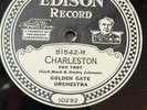 EDISON DIAMOND DISC RECORD # 51542 - CHARLESTON - GOLDEN GATE ORCHESTRA -