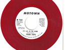 FOUR TOPS 45  It's All In The Game / same flipside  (promo -- red vinyl) - NM
