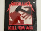 Metallica KILL 'EM ALL Rare Original Metal LP SHRINK w/ Inner Megaforce 1983