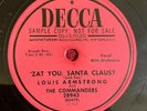 LOUIS ARMSTRONG Decca 28943 PROMO 78rpm 'Zat You, Santa Claus/Cool Yule