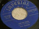 Blues  45 FATS DOMINO The Fat Man IMPERIAL LISTEN HEAR 5058 blue label VG, HEAR