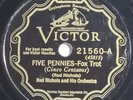 Red Nichols and HIs Orch - Five Pennies / Harlem Twist, Victor 21560, 10