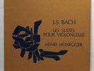 HENRI HONEGGER - JS BACH the 6 suites for cello solo VALOIS CMB22 3xLps box