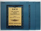 HENRI HONEGGER - JS BACH the 6 suites for cello solo VALOIS MB326/8 3xLPs EX++