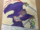 THE LEGEND OF ZELDA 1 + 2 OST LP RARE MOONSHAKE TEST PRESS 4 MADE HANDDRAWN