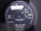 THE BEATLES  - UK  1964 FIRST PRESS - A HARD DAYS NIGHT  *FACTORY SAMPLE/DEMO*45