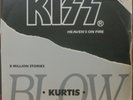 KISS “HEAVEN´S ON FIRE” KURTIS BLOW 1984 EXCLUSIVE 12” SINGLE PROMO LP BRAZIL