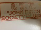BOB DYLAN ALBUM COVER G.W.W. JOHN BIRCH SOCIETY  BLUES WITH WRONG RECORD