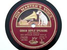 SIR ARTHUR CONAN DOYLE - Sherlock Holmes Creator Speaking on RARE 1930 HMV [78]