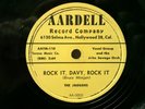 THE JAGUARS - R&B 78rpm AARDELL #0003 - ROCK IT DAVY / I WANTED YOU - E- / VG++