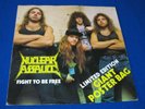 NUCLEAR ASSAULT / Fight To Be Free EP ORIG UK 1st PRESS EP POSTER BAG 1988 RARE