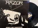 Razor – Armed And Dangerous LP 2012 War On Music – WOM031 EX/EX 180 GRAM