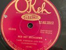 Okeh 45209 Earl Johnson Clodhoppers RED HOT BREAKDOWN   78 rpm 1927 Country E-