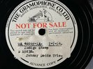 JAZZ: JOHNNY DODDS TRIO - ‘INDIGO STOMP’ SHELLAC HMV TEST PRESSING 78