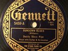 GENNETT 5459; DADDY STOVE PIPE Sundown Blues/ Stove Pipe Blues