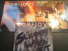 3 Bon Jovi LP lot, S/T, Slippery When Wet, 7800degrees fahrenheit, EXcellent