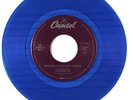 BEATLES 1994 LTD. Blue Vinyl 45 While My Guitar Gently Weeps / Blackbird VG++