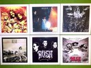 DIY 6 Handmade Ceramic Poster LP Drink Coasters RUSH EXIT PERMANENT WAVES PEART