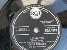 78 RPM ELVIS PRESLEY - Loving you - RCA 1013 - UK PRESS
