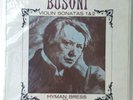 BUSONI Violin Sonatas 1 & 2 HYMAN BRESS Violin BENGT JOHNSSON Piano SOL 296