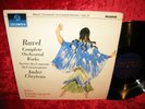 1963 UK NM- COLUMBIA 33CX 1833 B/G MONO RAVEL COMPLETE ORCHESTRAL WORKS CLUYTENS