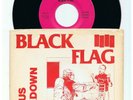 RARE PUNK/HARDCORE-BLACK FLAG-NERVOUS BREAKDOWN-US SST + PS (VERSION 3 RED PS)