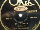 78 rpm Okeh 40916, Bix Tram Lang, In a Mist, piano solo by Bix, like new E+
