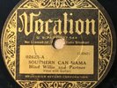 VOCALION 02622; BLIND WILLIE AND PARTNER Southern Can Mama/ It’s A Good Little