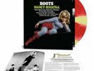Sent Tracked NANCY SINATRA BOOTS LIMITED EDITION Yellow & red VINYL LP
