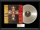 GUNS N' ROSES APPETITE FOR DESTRUCTION WHITE GOLD PLATINUM TONE RECORD  NON RIAA