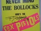 SEX PISTOLS Never mind The Bollocks Vinyl LP RARE SIGNED Johnny Rotten Lydon