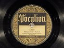 78 RPM -- Johnny Dodds (with Armstrong)/Bill Brown, Vocalion 1128, E-V+/V+ Jazz