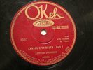 BLUES LONNIE JOHNSON Kansas City Blues Pts. 1 & 2 OKEH 8537