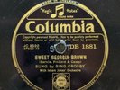 78RPM Sweet Georgia Brown After Sundown Bing Crosby Isham Jones Columbia 1881 A7