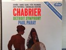 RARE Chabrier Detroit Symphony Paul Paray Stereo Mercury LP Record Album SR90212