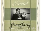 GERARD JARRY violin recital french 1953 Columbia FCX 222 FD LP