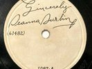 Rare 78rpm - Unusual Pressing - Deanna Durbin first record - Signature Label