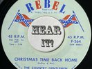 Xmas Bluegrass Banjo Bopper 45 THE COUNTRY GENTLEMEN Christmas Time REBEL hear