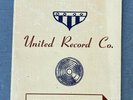 78 RPM -- UNITED RECORD CO. Catalog / Order Blank, Robert Nighthawk, Blues R&B