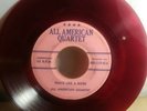 All American Quartet - Peace Like A River/ Is He Satisfied  Rare Red Vinyl 45