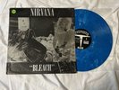 Nirvana, Bleach, Blue And White Splatter Vinyl, Original Press, No Barcode