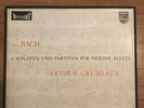 Arthur Grumiaux DEDICACE Bach sonates et partitias Philips HI-Fi Stereo