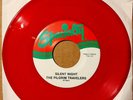 CHRISTMAS GOSPEL 45 on RED/ORANGE WAX: PILGRIM TRAVELERS Specialty SILENT NIGHT